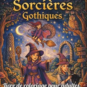 Grimoire Des Sorcières Gothiques Färgläggningsbok för vuxna