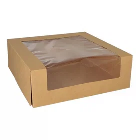 Papstar Kakeeske 30x30x10cm m/lokk vindu (25)