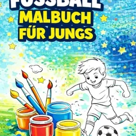 Fußball Malbuch Für Jungs Färgläggningsbok för barn