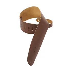 Levy's M4-BRN 3 1/2" Chrome-tan Leather Bass Strap