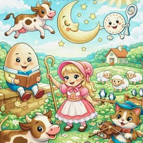 Once Upon a Time Once Upon A Rhyme Klassiska Barnsånger att Läsa och Färglägga Färglägbok
