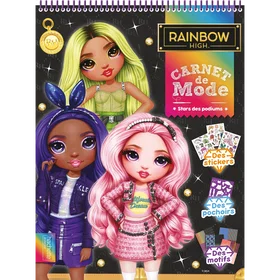 Hachette Jeunesse Rainbow High Carnet de Mode Spirale Cahier A5 60g Ligné
