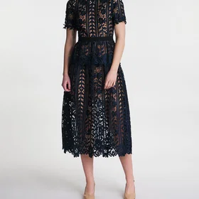 Self-Portrait Lace Midi Dress