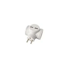 WATT&CO Biplite 2-Way With USB Power Strip 22007