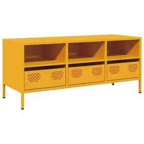 Helloshop26 Meuble TV 102x39x44cm jaune