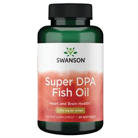 Swanson Super Dpa Fish Oil 1000mg 60 Softgels