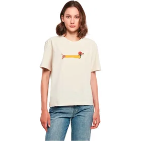 MERCHCODE Christmas Dog Kortärmad T-shirt (Dam)