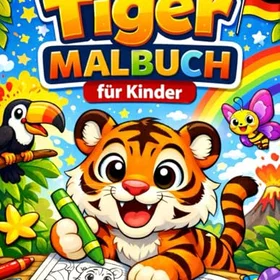 Tiger Färgläggningsbok för Barn
