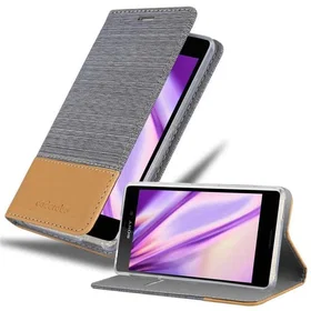 Cadorabo Étui portefeuille avec fentes de carte et support pour Sony Xperia M4 A