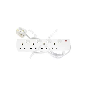 Mercury 430.007UK 4 Gang Extension Lead