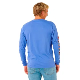 Rip Curl Fade Out Icon Långärmad T-shirt (Herr)