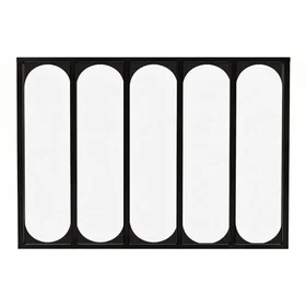 99Deco Verrière Atelier Intérieure Aluminium Noir 168 x 117 cm
