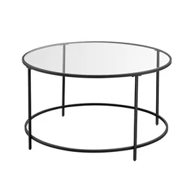 Vasagle Round Coffee Table LGT021B01