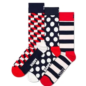 Happy Socks Hello Kitty Ribbon Crew Socks 3-pack