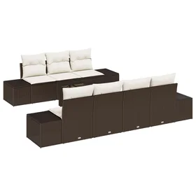 vidaXL Sofagruppe med Pute 8 Deler 3346968
