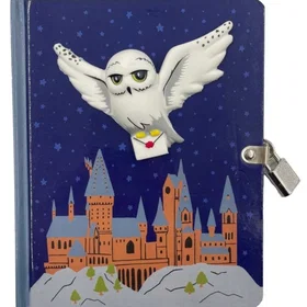 Harry Potter Hedwig Squishy Lock Key Diary Heftet