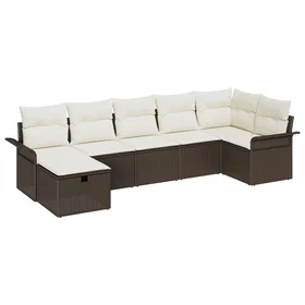 vidaXL Garden Sofa Set with Cushion 7 Pieces 3358897