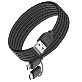 Bigben Connected CBL2EN1ACMICB USB-A to Micro USB to USB-C 1.2 m