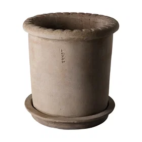 Ernst Terracotta Pot With Saucer 20x20cm