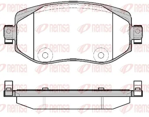 Remsa Brake Pad Set PCA172408