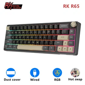 Royal Kludge R65 RGB Phantom Kablet Mekanisk Tastatur 60% Chartreuse Switch (US)