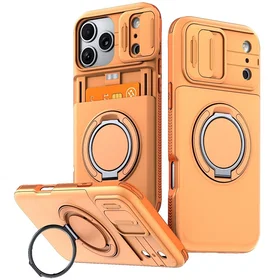 Eiderwood Hybrid Etfodral med Kortfack & Kameraskjutare för iPhone 18 Pro/17 Pro