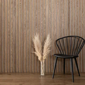 Golvabia Ribwall Ek Macchiato Blond Väggpanel 420058 2400x600x20mm