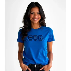 Kruskis Sleep Eat And Climb Kortärmad T-shirt (Dam)