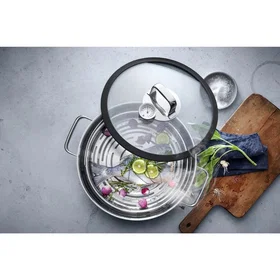 WMF Vitalis Ångkokare Rund 28cm 5L (med Glaslock)