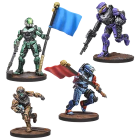 Mantic Games Halo Flashpoint Fireteam Wolf Figure (4 Alternate Pose) MGHAU203