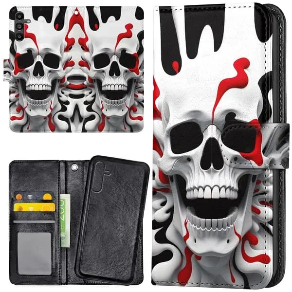 Skull Wallet Case for Samsung Galaxy A16 4G/5G