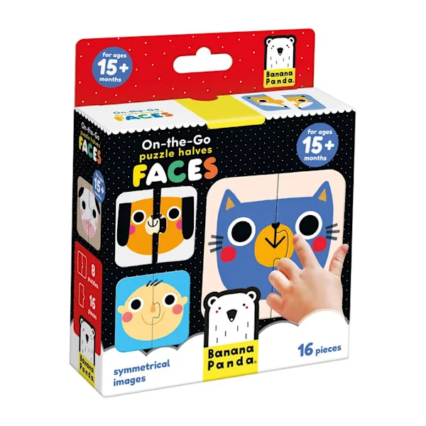 Banana Panda On-the-Go Puzzle Halves Faces
