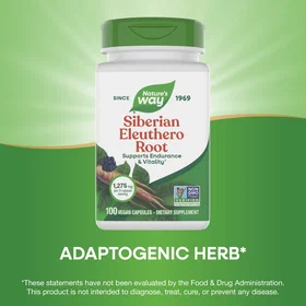 Nature's Way Siberian Eleuthero 1275mg 100 Capsules