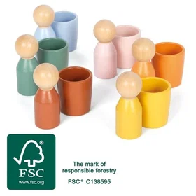 Small Foot Montessori Sorteringskopp med Figurer (12813)