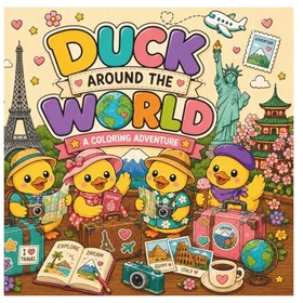 Duck Around The World Färgläggningsbok