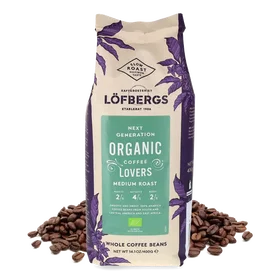 Löfbergs Økologisk Medium Roast 400g (Hele Bønner)