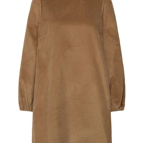 Selected Slfjenny Ls O-Neck Cordfløjl Lang Kjole