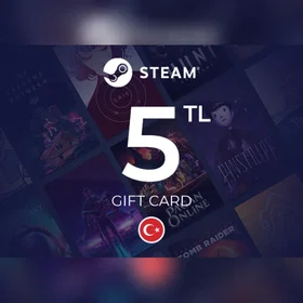 Steam Wallet Carte Cadeau 5 TRY