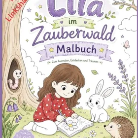 Lila im Zauberwald Färgläggningsbok