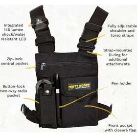 Dirty Rigger Support Chest LED Vest (Unisexe)