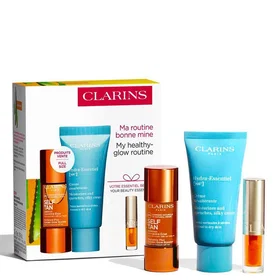 Clarins Routine Bonne Mine Coffret Cadeau (Self-Tanning, Facial Cream, Lip Oil)