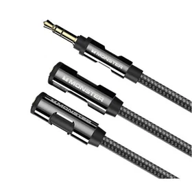 Monster Audio Splitter Jack 3.5mm vers 2x 3.5mm Femelle Câble 0.15m MNT01411