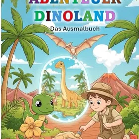 Abenteuer Dinoland Färgläggningsbok