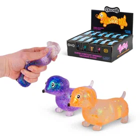 Scrunchems Sugar Sausage Dog Stress Squishball Toy Assorted Designs and Colours
