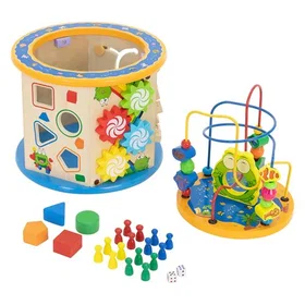 Joyz Cube de Motricité en Bois Montessori