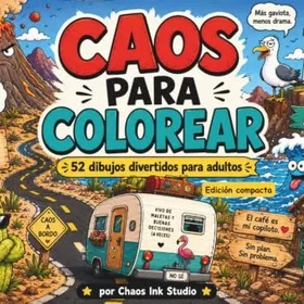 Independently Caos para Colorear Färgläggningsbok för Vuxna