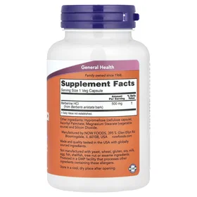 Now Foods Berberine HCl 500mg 90 Kapslar