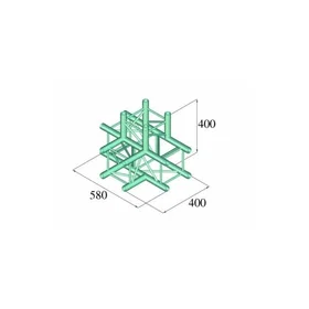 Alutruss DECOLOCK DQ4-PAT42 4-veis T-stykke