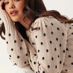 Vila L/S O-Neck Strikketop (Dame)
