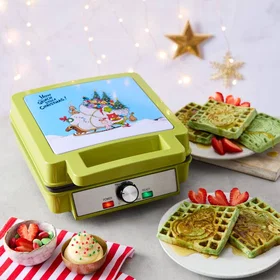 Grinch Dr. Seuss Waffle Maker Green
